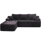 Hobestluk Boneless Couch Modular Sectional Sofa L-Shape Oversized Chaise