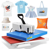 MARMERDO 16x24 Heat Press Machine 3500w Swivel Head Rotating Sublimation Transfer with 0-750°f Digital Timer for T Shirt Garment 110v