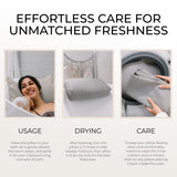 Luxury Bath Pillow for Tub - Thick and Comfortable Bathtub Pillow Support for Head and Neck and Back - Washable Quick-Drying Bath Pillows - Bath Cushion for Home Spa - Fits Any Bathtub - Light Gray
