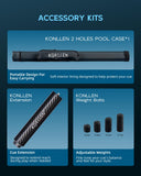 KONLLEN 2.0 Carbon Fiber Pool Cue Set, Low Deflection 12.5mm Tip