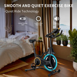 Maicifi Stationary Exercise Bike for Home Indoor Cycling Exercise Equipment with Adjustable Resistance Comfortable Seat Smartphone Holder Sleek Design for Home Gym Cardio Workout Training maicifi