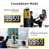 VOCOO Digital Kitchen Timer with 7.8” Extra Large Display, Magnetic, 3 Brightness, 4 Alarms and 3 Volume Levels, Battery Countdown Count Up Timer for Cooking, Classroom, Home Gym (Yellow)