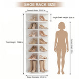 Rotating Shoe Rack,Shoe Shelf,Shoe Organizer for Closet,Spinning Shoe Racks