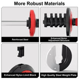 Fit Sir Adjustable Dumbbell Set 55LBS,10 in 1 Free Weights Dumbbell with Secure Locking Mechanism for Safe,1 Sec Speed Adjustment Men/Women Gym and Home Strength Training Equipment.