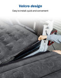 JOYTUTUS 6.4-6.7Ft Truck Bed Air Mattress with Removable Tailgate Extension,Thickened Inflatable Full Size Regular Truck Beds, with Air Pump&2 Pillows,Black