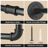 Clothes Rack Wall Mounted, 60in Industrial Pipe Wall Mount Clothing Rack, 1 Pack UlSpeed