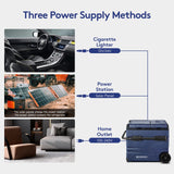 BODEGACOOLER 12 Volt Car Refrigerator,59 Quart (55L)12v Portable refrigerator,Car Fridge Freezer, -4℉-68 (2 Doors)