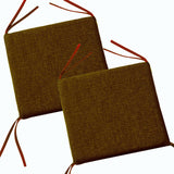 Square Stool Cushion with Ties - Memory Foam Anti Slip Seat Cushion