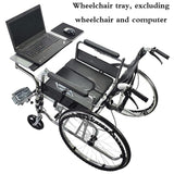 Adjustable Wheelchair Tray Table, Portable Lap Desk for Easy On and Off, Perfect for Working, Eating