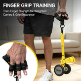 FitBeast Pull Up Ball Grips & Finger Straps Set – Grip Balls for Dead Hangs, Pull Ups, Climbing & Home Gym Training (Yellow)