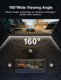 IN&VI 100" Matte White Floor Rising Projector Screen Motorized for UST Long/Standerd Throw Projector,Movie Screen for Home Theater,Motorized Projector Screen 4K/8K Ultra HD Active 3D