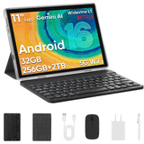 Tablet with Keyboard Case, 2-in-1 Laptop for Student/Elderly (Black Case and Keyboard