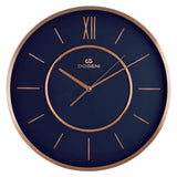 Wall Clock Metal Frame Modern Style 15.9 Inch Silent Analog Roman Numerals Home Decorative for Bedroom, Living Room
