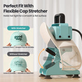 Hat Heat Press Machine with 2 Platens & Caps Stretcher, Hat Press Heat Machine for Caps with Memory Mode