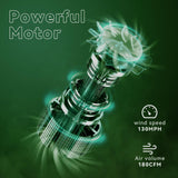 Leaf Blower Cordless with 4.0Ah Battery and Charger, 135MPH 170CFM High Speed Leaf Blower with 2 Tube, 20V Electric Leaf Cleaner