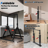 DOBESTS Power Tower Pull Up Bar Free Standing, Adjustable Foldable Pull Up Station, Home Gym Strength Training Equipment 700LBS