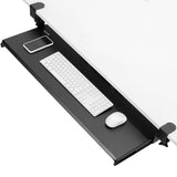 VIVO Black Extra Large Clamp-on 34 x 11 in Keyboard Tray, MOUNT-KB15EB