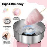 ROVSUN 15 Inch Cotton Candy Machine, Candy Floss Maker Electric Cotton Candy Maker w/Cover Stainless Steel Bowl & Sugar Scoop for Home Commercial Party Carnival Birthday