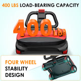 FIAMERMOR 2026 ab roller wheel - 4 wheel elbow support abdominal wheel automatic rebound abdominal fat burning weight loss core training equipment home/gym