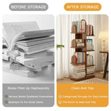 Tree Bookshelf,Vertical Storage Bookcase,Book Organizer Shelves