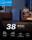 Upstreman 3.2 Cu.Ft Mini Fridge with Freezer, Single Door Mini Fridge, Dorm Fridge, Adjustable Thermostat, Mini Refrigerator for Bedroom, Office, Dorm, Blue-BR321