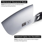 HOSHANHO 7 Inch Butcher Knife, Japanese High Carbon Steel Heavy Duty Meat Cleaver Knife, Professional Bone Cleaver Knife Suitable for Home Kitchen & Restaurant