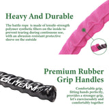 1 inch 30ft Pink Battle Rope Workout Rope Battle Ropes for Home Gym Exercise for Working Out for Exercise Training Weighted Workout