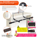 ALLY PEAKS Pull Up Bar Thickened Steel Pipe Super Heavy Duty Steel Frame Upper Workout Bar| Multi-Grip Strength for Doorway | Indoor Chin-Up Bar Fitness Trainer for Home Gym Portable (silver2) Ally Peaks