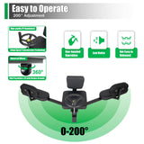 YUNLAIGOTOP Leg Stretcher, 220lbs Leg Stretcher Machine, Stretch Machine 200 Degrees Heavy Duty Split Machine for Flexibility, Hip Stretcher for Home Yoga Gym Fitness - Black YUNLAIGOTOP