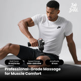 BOB AND BRAD C2 Massage Gun, FSA Eligible & HSA Approved Deep Tissue Percussion Massager Gun, Muscle Massager with 5 Speeds and 5 Heads, Electric Back Massagers for Professional Athletes Home Gym