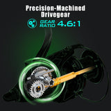 Sougayilang Saltwater Spinning Reels 10000 Series Carp Fishing Reels, CNC Aluminum Spool Fishing Reels for Saltwater Freshwater-11000