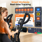 pooboo Elliptical Machine, Elliptical Exercise Machine with 16-Level Resistance& Hyper-Quiet Magnetic Driving System, Elliptical Machine for Home with LCD Monitor&16IN Stride, 350LBS Weight Capacity
