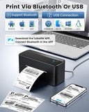 Phomemo Bluetooth Thermal Shipping Label Printer with Holder & 500pcs Label