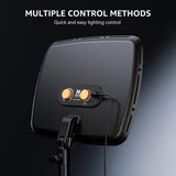 NiceVeedi 14" Soft Streaming Light, Dimmable Desk Ring Light with Clamp, 2700K-6500K/CRI97+/Flexible Arm/Modular Design/Remote, Key Light for Podcast/Home Office/YouTube/TikTok/Makeup/Video Calls