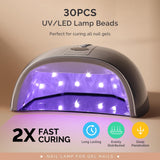 MelodySusie Professional Cordless UV Nail Lamp with Metal Base, P-Plus30GT Nail Dryer with Smart Sensor for Salon & DIY Home Use Fast Cures All Hard Gels, Especially Extension & Glitter Gel Polishes