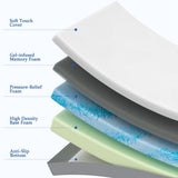 Somnature King Mattress in a Box, 14 Inch Cooling Gel Memory Foam Mattress for Pressure Relief & Deep Sleep, Medium Firm with Motion Isolation, CertiPUR-US Certified, Fiberglass Free