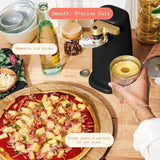 Electric Can Opener with Auto-Turn Operation for Standard & Tall Cans, Stainless Steel Blade for Easy Kitchen Counter Use (Black)