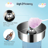 ROVSUN Cotton Candy Machine Commercial, 21 Inch Candy Floss Maker Electric Cotton Candy Maker w/Stainless Steel Bowl, Sugar Scoop and Large Storage Drawer for Home Party Carnival