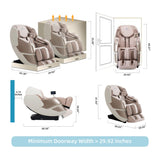 MassaMAX 2026 4D Massage Chair, Full Body Recliner with OTA Cloud Tech, Deep Yoga Stretch, 27 Auto Modes, 55" SL Track, APP & AI Voice Control, Auto Footrest, Zero Gravity, and Heating for Relaxation