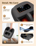 EaseZen Shiatsu Foot Massager with Heat & Remote - 2026 Upgraded Deep Kneading Massage for Plantar Fasciitis, Neuropathy & Tired Feet | Fits Up to Size 14 | Perfect Gifts