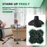 BigAlex Folding Walking Cane with Two Led Lights for Elderly Solid Base Adjustable Walking Stick with Carrying Bag for Men Women