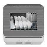 Sunvivi Portable Dishwasher with 152OZ Water Tank, 18" Countertop Dishwasher Machine fits up to 12" plates, Energy Star, 6 Preset Mode, 12H Delay Start, Small Dish Washer for Dorm RV&Apartment, White