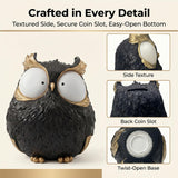OlethRoryLe Owl Statue for Home Decor owl Gifts Unique Home Decor (Black)