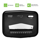 AU1630MA Anti-Jam 16-Sheet Micro-Cut Paper and CD/Credit Card Shredder/ 10 Minutes Continuous Run Time Aurora