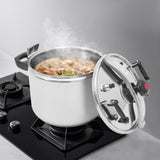 TREMENPOW 42.3QT Stainless Steel Pressure Cooker, 60Kpa Large Steamer Cooking Pressure Canner, Safety Valves, Compatible with Induction and Gas Stovetops for Family or Commercial