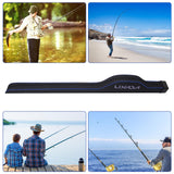 Lixada Fishing Rod Bag Hard Shell Bottom 51.2''/130cm Fishing Rod Travel Case Waterproof Fishing Tackle Storage Bag Fishing Pole Protective Pouch