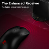 BenQ Zowie ZA13-DW 4K Wireless Mouse for Esports, Sports Science, 4K Enhanced Receiver, 65g, Symmetrical, Driverless, 3950 Sensor, 4K Polling Rate