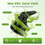COWSAR Juicer Machines with 6.1" Large Chute, Cold Press Juicer for Whole Fruits & Vegetables, Easy to Clean, High Juice Yield, Home Juicer for Makes Juice, Nut Milk