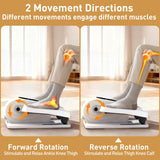 DamKee Under Desk Elliptical Exercise Machine, Electric Ellipse Leg Exerciser as Seen on TV, 15 Speeds Foot Exerciser While Sitting for Seniors