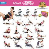 Ab Machine for Stomach Workout – Multi-Functional Adjustable Ab Trainer Machine with Waist Twister, Ab Rocket & Ab Cruncher – Abdominal Exercise